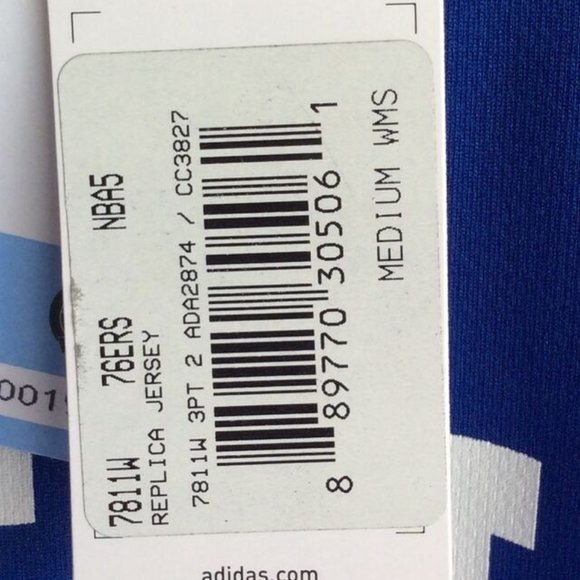 NWT Adidas Philadelphia 76ers Okafor Jersey - Size M - Picture 5 of 8